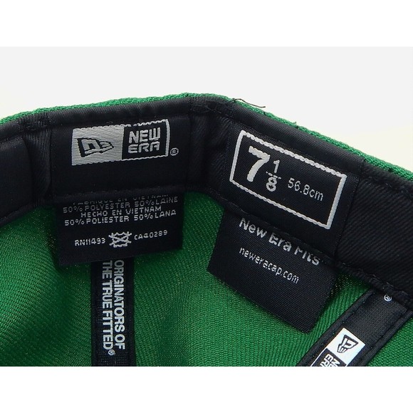 New Era NBA Boston Celtics Marvel Comics Incredible Hulk 59Fifty 7-1/8 Cap Hat - Picture 8 of 10